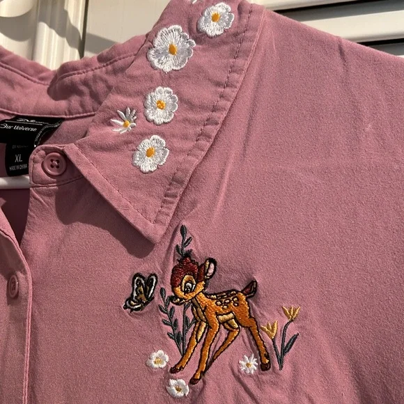 Our Her Universe Disney Bambi Embroidered Button Up - Picture 2 of 7